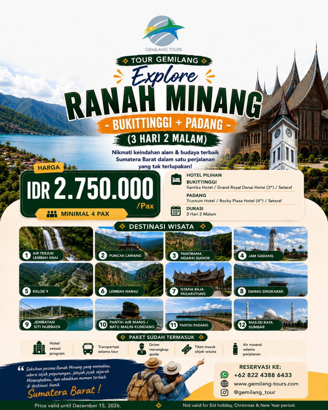 Tour Gemilang Explore Padang